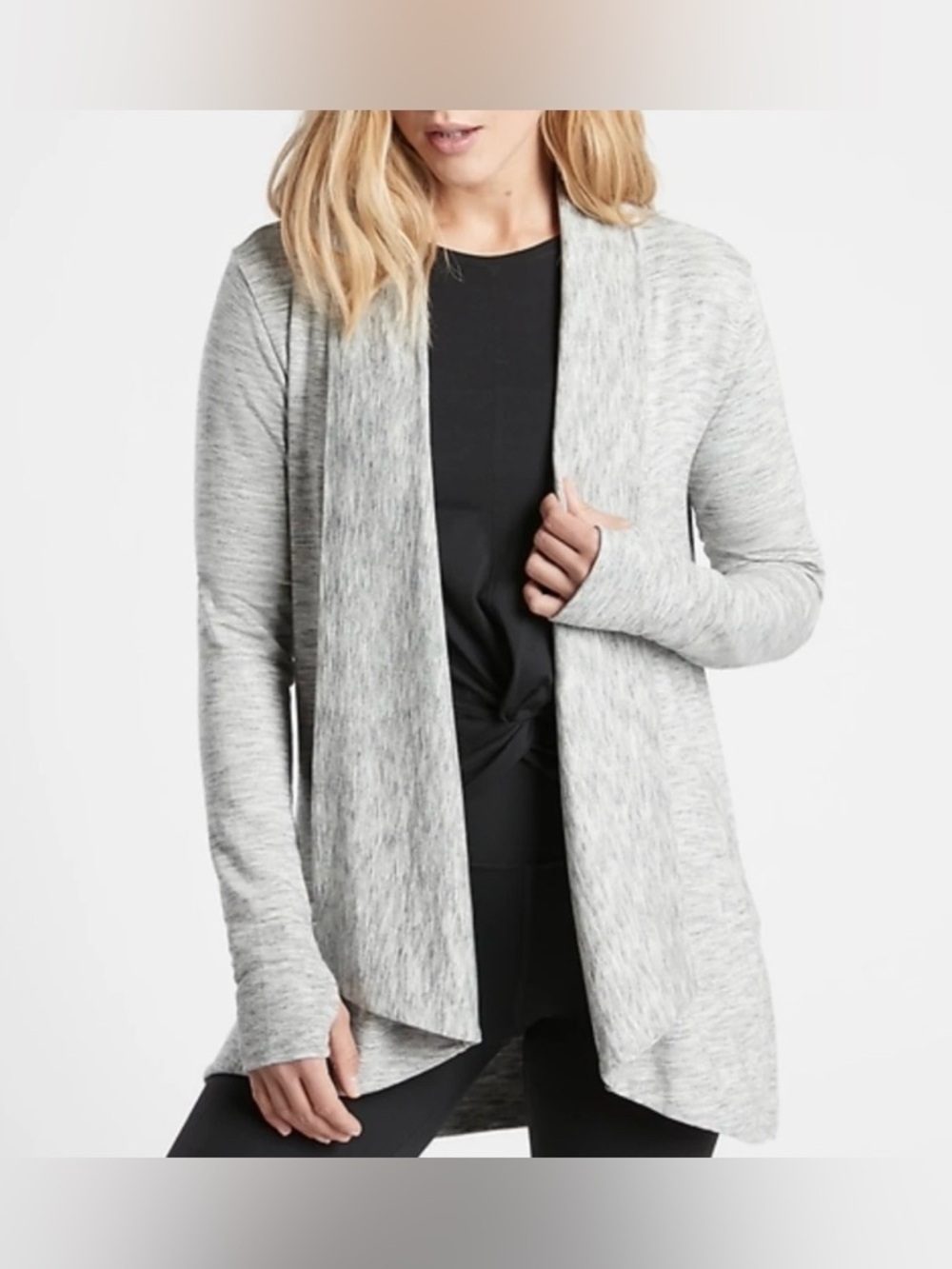 Athleta Grey Pranayama Cardigan